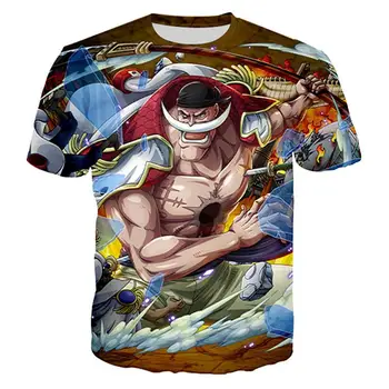 2019 One Piece anime Juokinga 3D spausdinimo vyrų marškinėliai moterims Topai tee Zoro T-Shirt žmogus, O-kaklo trumpomis Rankovėmis tshirts harajuku drabužiai