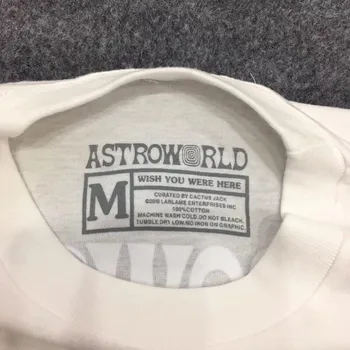 2019 aš nenoriu Pabusti kelionių Astroworld marškinėliai Vyrams, Moterims, 1:1, Geriausias Kokybe 2019 M. Vasarą Travis Scott marškinėliai