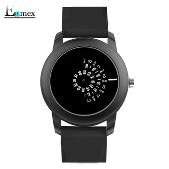 2019 vyrų dovana Enmex kūrybinės pramonės projektavimo Lęšių ir prizmių laikrodis skaitmeninis dizainas šviesos sporto mados kvarciniai laikrodžiai