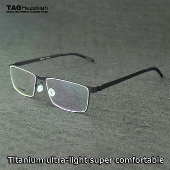 2019 ŽYMEKLĮ Prekės Akiniai iš Titano lydinio, akinių rėmeliai vyrų 9519 Ultra-light trumparegystė kompiuterio akinius oculos de grau