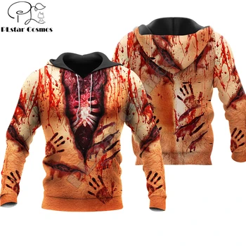 2020 Helovinas Mados Mens hoodies teroro Skeletas 3D Atspausdintas Hoodie Palaidinukė Harajuku Streetwear Unisex cosplay Tracksuit