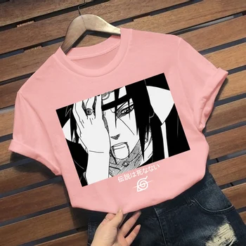 2020 Japonų Anime Naruto itachi Marškinėlius Vyrų Hip-Hop Grafinis T Marškinėliai Harajuku Juokinga Unisex Negabaritinių marškinėliai Vyras