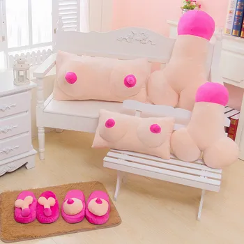 2020 Kūrybos Sudėtinga Pliušas Pagalvės Big Boobs Krūties Žaislas Penis Penis Pagalvę Dovanų Pora Juokinga Dovana Erotika Pagalvės, Pagalvėlės, Namų Deco
