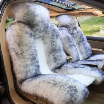 2020 M. Aukštos Kokybės Australijos Vilna Automobilių Sėdynės Padengti Kailiai Pulvinis Žiemą Šiltas Natūralios Vilnos Sėdynės Pagalvėlės, 1 Vnt Priekinės Automobilių Sėdynės Padengti