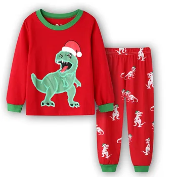 2020 M. Berniukai Kalėdų Pižama Pijama Infantil Merginos Santa Pjs Gecelik Koszula Nocna Pižamos Vaikams Animais Dinosaurios Pajama Rinkinys