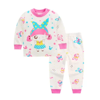 2020 M. Rudenį Vaikai Pižama Rinkiniai Baby Girl Drabužiai Vaikams, Cartoon Sleepwear Bamblys Medvilnės Pižamos Naktiniai Drabužiai Vaikams Berniukams Pijamas