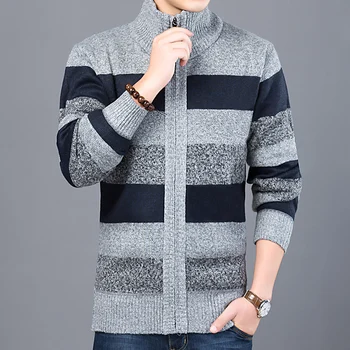 2020 M Storio Naujos Mados Prekės Ženklo Megztinis Mens Cardigan Slim Fit Džemperiai Trikotažas Šiltas Ruduo Korėjos Stiliaus Kasdienių Drabužių Vyras