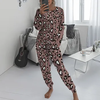 2020 Moterų Pižama Kaklaraištis Dažų Ištaigingas Dėvėti Loungewear Moterų Pižama Nustatyti Kaklaraištis Dažų Miego Nustatyti Lounge Nustatyti ilgomis Rankovėmis Sleepwear Moterims