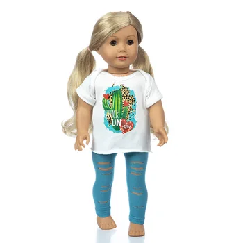 2020 Naujas Kaktusas kostiumas Tinka Amerikos Mergina Lėlės Drabužiai 18 colių Lėlės , Kalėdų Mergina Dovana(tik parduoti drabužius)