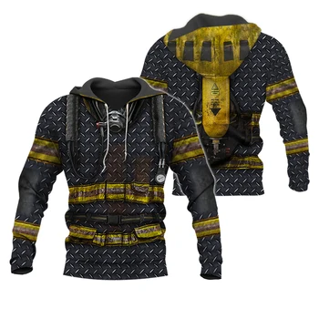 2020 Naujausias 3D Spausdinimo Gaisrininkas Gaisrininko Kostiumas cosplay Gobtuvu palaidinukė Vyrų / Moterų partijos kostiumas vyrams streetwear Hoodies 585