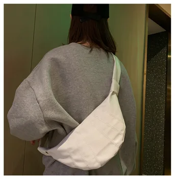2020 PU odos maišas Ponios petį krepšys Nauja tendencija studentų krūtinės maišo Tekstūra rankinės