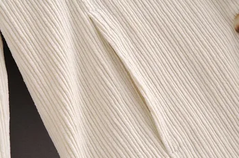 2020 m. Rudenį Velvetas Vidurio Ilgas Švarkas Smėlio Derliaus Moterų Įpjovomis ilgomis rankovėmis Single-breasted mygtuką Kostiumas Atsitiktinis Kailis Outwear