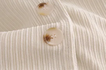 2020 m. Rudenį Velvetas Vidurio Ilgas Švarkas Smėlio Derliaus Moterų Įpjovomis ilgomis rankovėmis Single-breasted mygtuką Kostiumas Atsitiktinis Kailis Outwear
