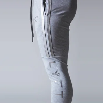 2020 m bėgimo kelnes vyrams, Sportinių kelnių, vyriškų jogger fitneso sporto kelnės naujos mados spausdinti raumenų mens fitneso mokymo kelnės