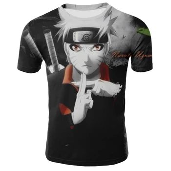 2020 metų Vasaros 3D Spausdinimo Anime Naruto Spausdinti Trumpas Rankovės Mados Karšto Pardavimo vyriški Marškinėliai Atsitiktinis Kvėpuojantis T-Shirt