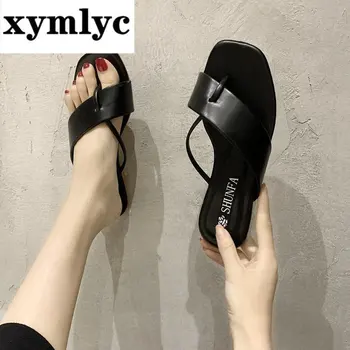 2020 moterų Sandalai korėjos versija skaidrus vilkite batai moteriška laukinių neslidus šlepetės moterims mados šlepetės moterų Sandalai