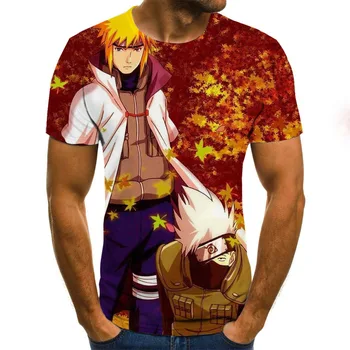 2020 naujausias mados Naruto marškinėliai Vyrams, Moterims, 3D t-shirt naruto cosplay Palaidinės naruto veiksmų skaičius, tee marškinėliai Vyrams Viršūnės