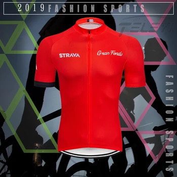 2021 nauja raudona STRAVA Pro Dviračių Komanda trumpomis Rankovėmis Maillot Ciclismo Vyrų Dviračių Džersis Vasaros orui Dviračių Drabužių Rinkiniai