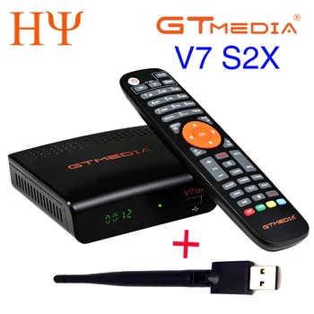 20pcs GTMEDIA V7 S2X HD DVB-S/S2/S2X AVS+ VCM/ACM/multi-stream/T2MI BISS auto roll Visą PowerVu DRE &Biss raktas