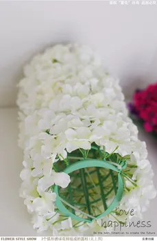 20x48cm Dirbtinio Šilko Hydrangea Gėlių Sienų Apdailai Vestuvių Fotografijos Fonas Plokštės Gėlių Eilės Arch Kelių Švino Gėlės