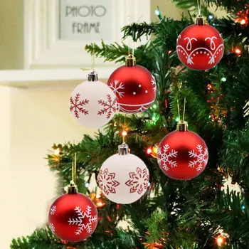 24pcs Kalėdų dekoracijas kamuolius eglučių papuošalai didelis putų Polistirolas, apdailos, žaislai, Kalėdų eglutės 6cm Kamuolys Niekučius naujas