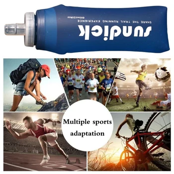 250ml 500ml Švelnus Kolbą BPA Free Lankstymo Vandens Butelis TPU gaivusis Gėrimas, Lauko Kempingas Kelionės Bėgiojimas