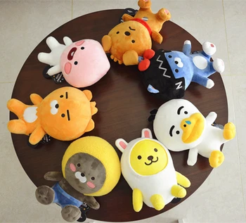 25cm APEACH RYAN pliušinis žaislas MUZI VAMZDIS NEO FRODO JAY-G kawaii anime įdaryti mielas liūtas įdaryti lėlės dovana mergina sofos pagalvę