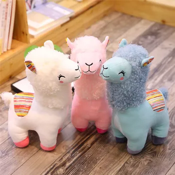 25cm Mini Mielas Japonijos Alpacasso Minkšti Žaislai Kawaii Avių Alpaka Pliušinis Iškamšos Lėlės Vaikams Kalėdų Spalvinga Dovanos
