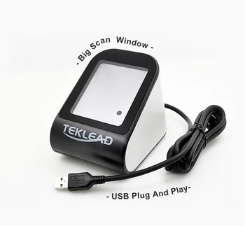 2D brūkšninių kodų skaitytuvas mobiliojo mokėjimo QR code skaitytuvas Laidinė USB Nemokamai Ratai Suderinama visi sistemos