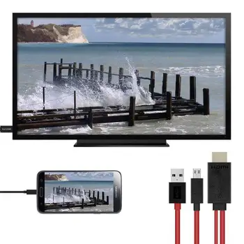2M MHL, USB į HDMI TV Adapterio Kabelis, Mikro USB į HDMI 1080P HD TV Kabelis, Adapteris, skirtas 
