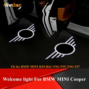 2X Automobilio Duris Šviesos diodų (Led Logo Automobilių Sveiki, Šviesos, BMW MINI Cooper r55 toksiškas gyvūnijai-R61 2008-F54/F55/F56/F57-2020 M. Automobilio LED Priedai