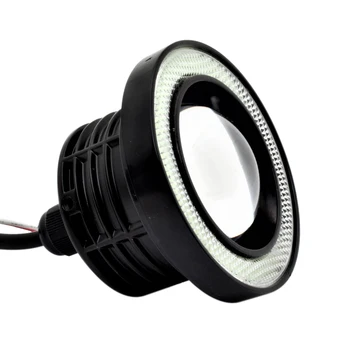 2vnt 12V Universaliųjų Automobilių COB LED Rūko žibintų Angel Eye DRL Vairavimo Projektorius Signalo Lemputė Lemputė Auto Tiuningas, Automobilių Lempos 2.5