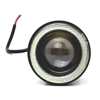 2vnt 12V Universaliųjų Automobilių COB LED Rūko žibintų Angel Eye DRL Vairavimo Projektorius Signalo Lemputė Lemputė Auto Tiuningas, Automobilių Lempos 2.5