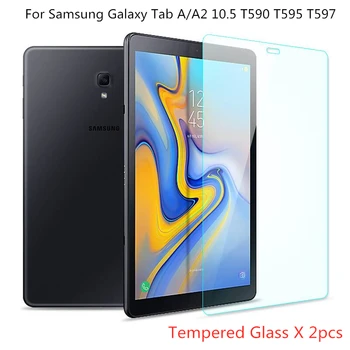 2vnt Grūdintas Stiklas Screen Protector For Samsung Galaxy Tab 10,5 2018 Screen Protector Tab A2 10.5 T590 T595 T597 SM-T590 Flim
