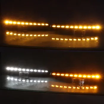 2vnt Skirti Q7 2006 m. 2007 m. 2008 m. 2009 Dinaminis Teka Posūkio Signalo Canbus Automobilių DRL Vandeniui LED Dienos Veikia Šviesos Rūko Žibinto Lemputė