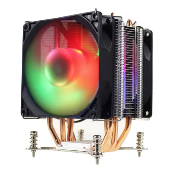 3/4PIN RGB LED CPU Aušintuvas 4-Heatpipe 12V 9cm Dviguba Aušinimo Ventiliatorius Heatsink Radiatorių, skirti LGA 2011 X79 X99 X299