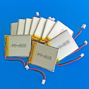 3.7 V, 1500 mah lipo Ličio polimerų Įkraunamą bateriją DĻSV PH 2,0 mm 2pin 504050 MP3 GPS DVD bluetooth 