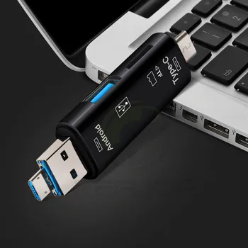 3 in 1 Kortelių Adapteris, USB OTG Mikro Kortelių Skaitytuvas USB 2.0 Atminties Kortelių Skaitymo Įrenginys, Skirtas 