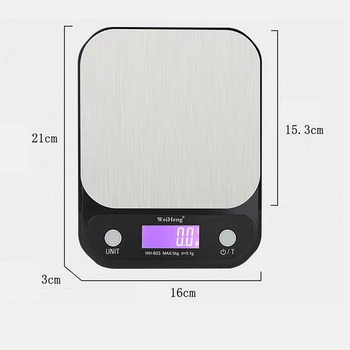 3 kg/5kg/10kg/0,1 g LED Nešiojamų Tikslumo Skaitmeninės Masto Elektroninės Virtuvės Svarstyklės Maisto Balansas, Matavimo Svoris Masto