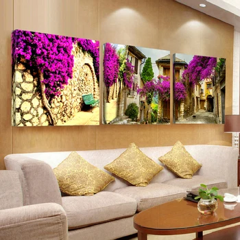 3 nuotrauka drobė paveikslų, bijūnas gėlių tapybos sienos menas drobė sienos meno dekoratyvinis modulinės nuotrauką (be rėmo)