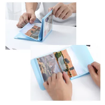 32 Kišenės Spalvinga 3X5 Mini Vieną Nuotraukų Albumą Nuotrauką Bylos Saugojimas už 5 Colių Photo / Instax PLATUS Filmas