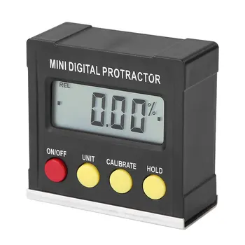 360 Laipsnių Mini Magnetinio Skaitmeninis Inclinometer Lygio Langelis Gabaritas Kampo Matuoklis Finder Matlankis Pagrindo Matavimo Įrankiai