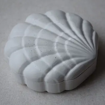 3D Shell talpinimo Silikono Betono Pelėsių Kūrybos Pelėsių Priėmimo Dėžutė Papuošalų Bako Skardas Vonios Muilas Patiekalas Pelėsių