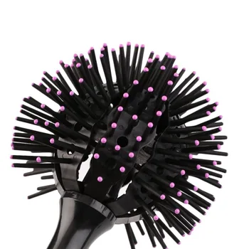 3D Turas Plaukų Šepečiai, Šukos Salonas sudaro 360 Laipsnių Kamuolys Stilius Įrankiai Magija Medžiaga Hairbrush Atsparus Karščiui Plaukų šepetys Šukos
