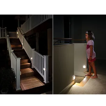 3PCS Judesio Jutiklis Šviesos Miegamajame Spinta LED Belaidis PIR Automatinis Šviesos Prasme Infraraudonųjų spindulių Naktinio Šviesos Kabineto Laiptų Naktį Lempa