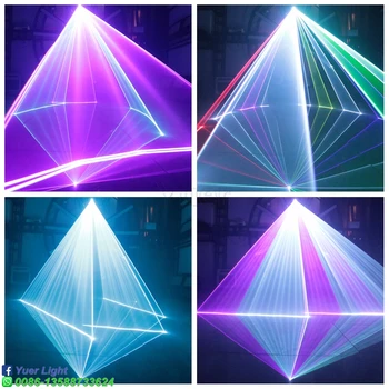 3W RGB Full Lazerio Šviesa DJ Disco Šviesos Muzika DMX512 Etape, Projektorius, Apšvietimo Efektas Lempos Kalėdų KTV Namuose Šalis