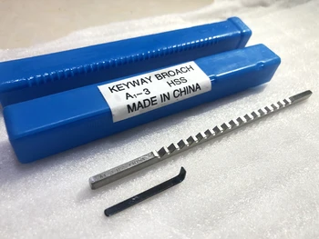 3mm Tiesioginio Tipo Keyway Broach Metrinių Dydžio greitapjovio Plieno CNC Pjovimo Staklių