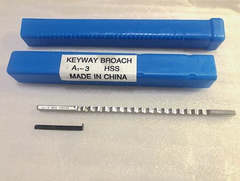 3mm Tiesioginio Tipo Keyway Broach Metrinių Dydžio greitapjovio Plieno CNC Pjovimo Staklių