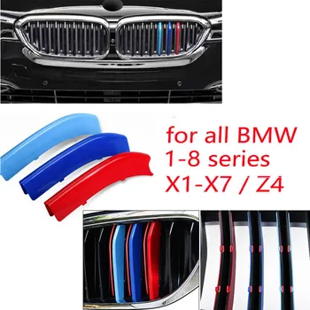 3pcs ABS Lenktynių Grotelės Įrašą BMW E46 E39 E60 E90 E84 F48 G30 F10, F11, E53 E70 