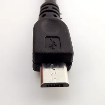 3pcs Micro USB 2.0 B Male Micro 5 Pin Male Duomenų Sinchronizavimo Įkrovimo Adapterio Kabelis Laido 1FT